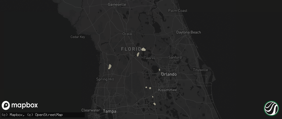 Hail map in Leesburg, FL on June 30, 2026