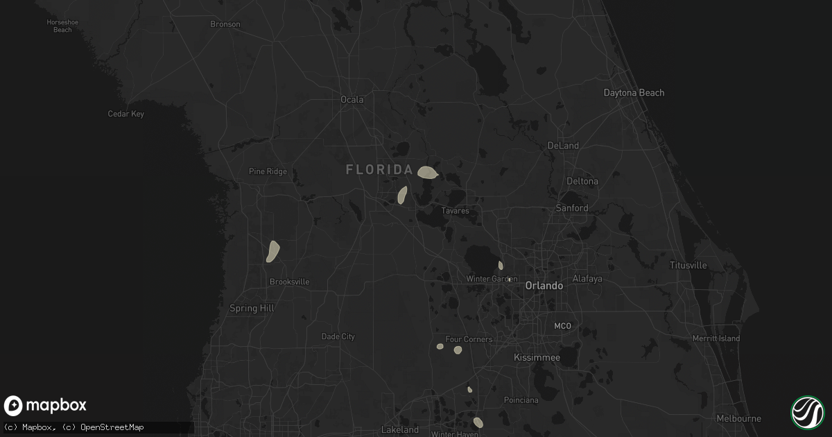 Hail map in Leesburg, FL on June 30, 2026