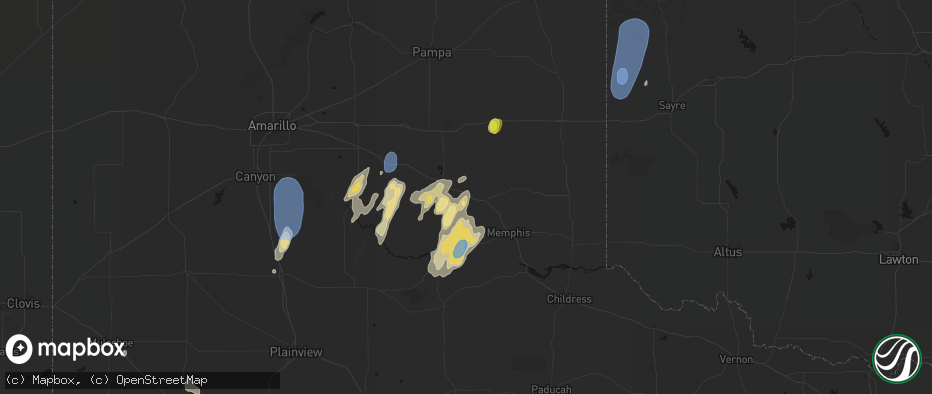 Hail map in Lelia Lake, TX on June 30, 2026