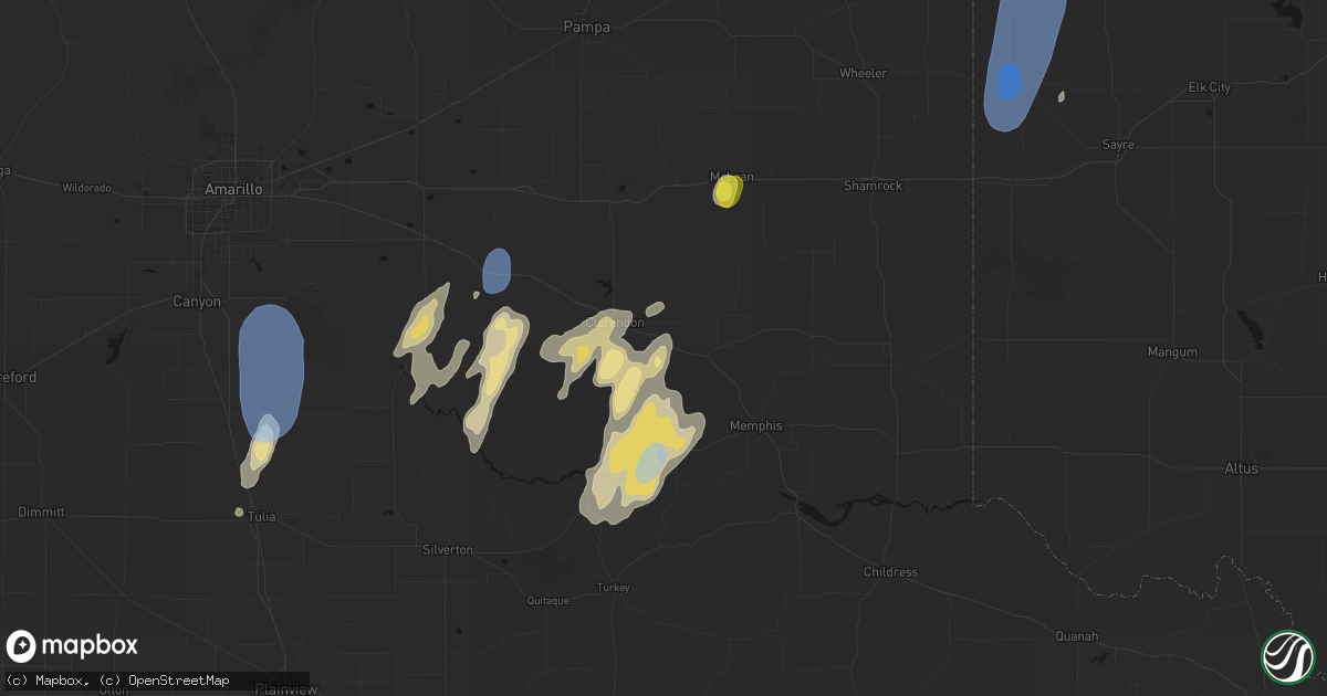 Hail map in Lelia Lake, TX on June 30, 2026