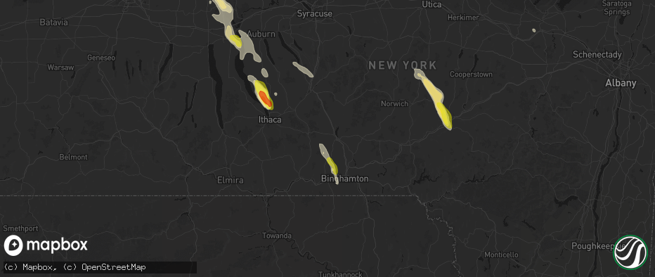 Hail map in Lisle, NY on June 30, 2026