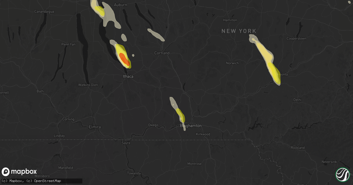 Hail map in Lisle, NY on June 30, 2026