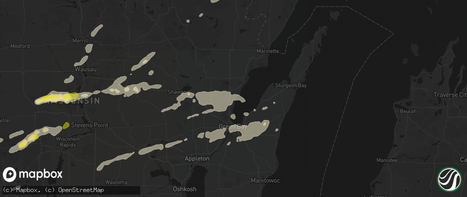 Hail map in Little Suamico, WI on June 30, 2026