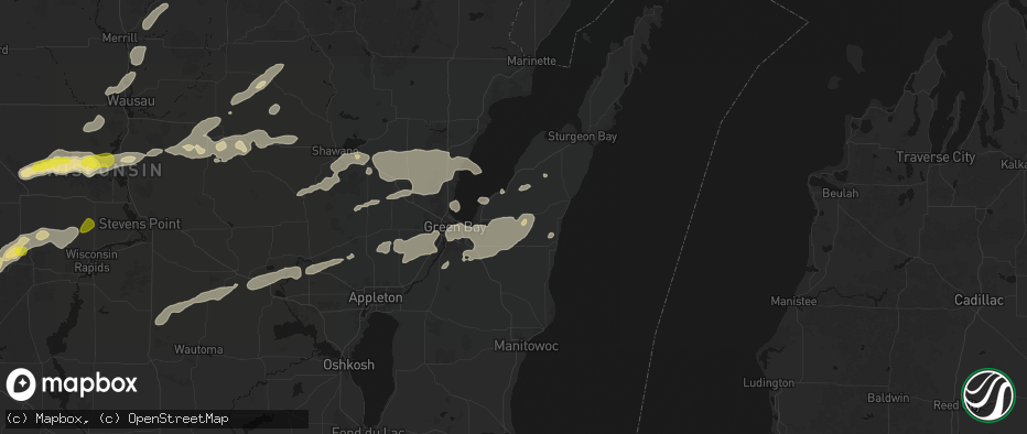 Hail map in Luxemburg, WI on June 30, 2026