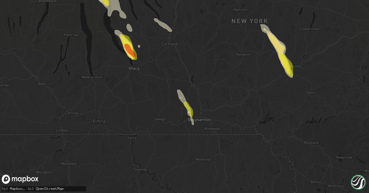Hail map in Maine, NY on June 30, 2026