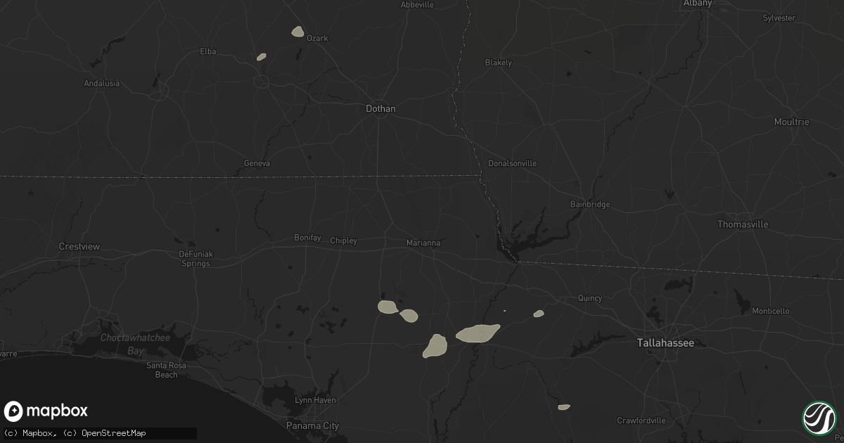 Hail map in Marianna, FL on June 30, 2026