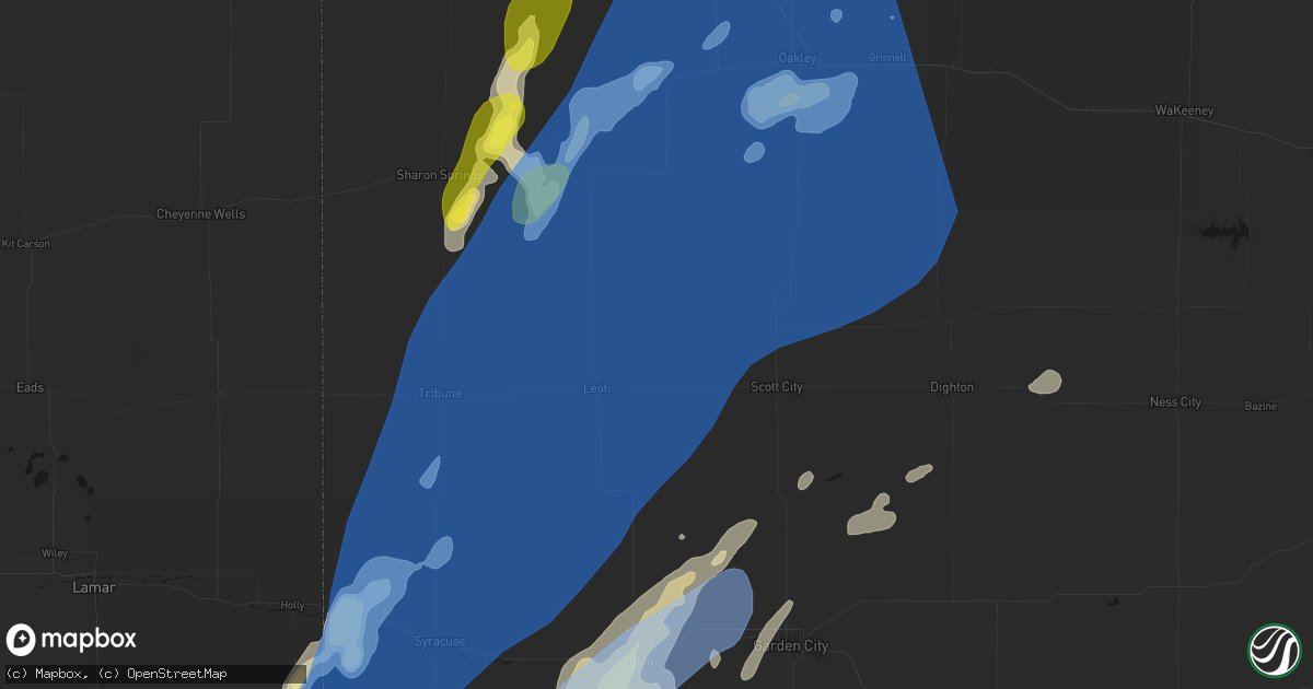 Hail map in Marienthal, KS on June 30, 2026