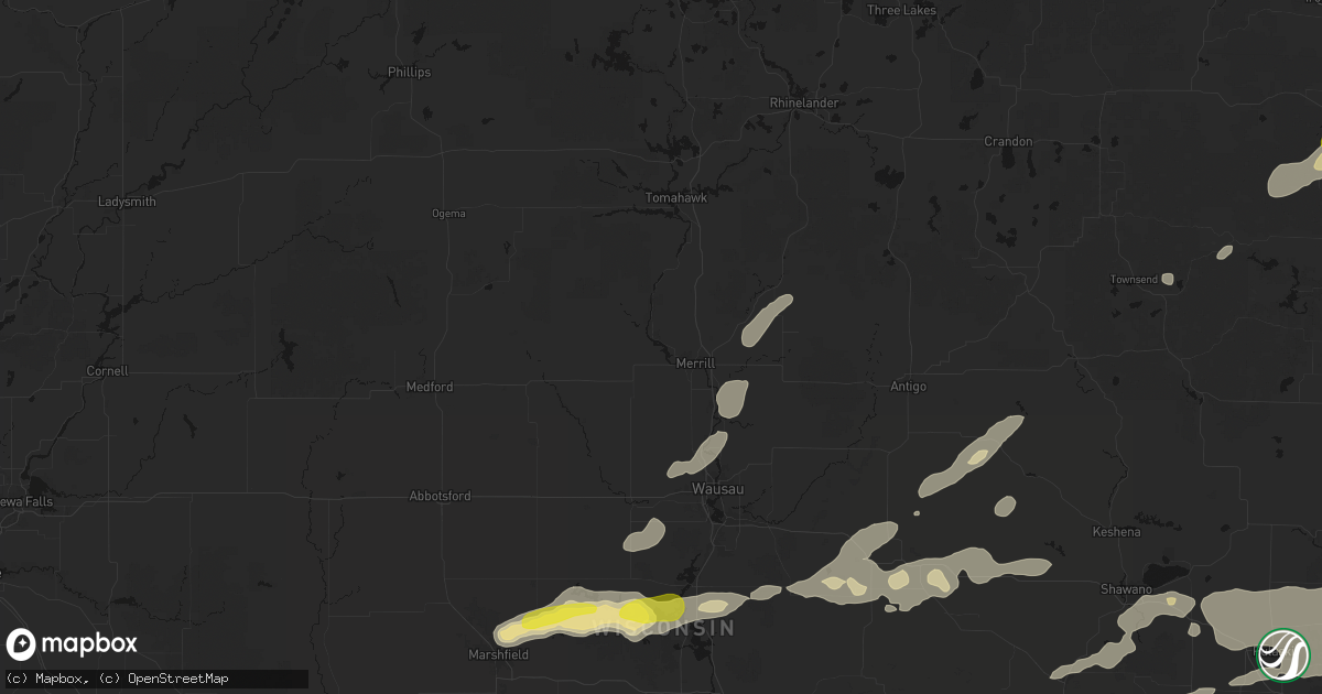 Hail map in Merrill, WI on June 30, 2026