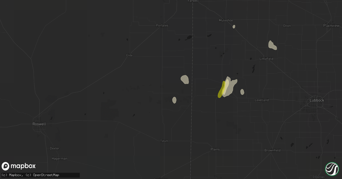 Hail map in Milnesand, NM on June 30, 2026