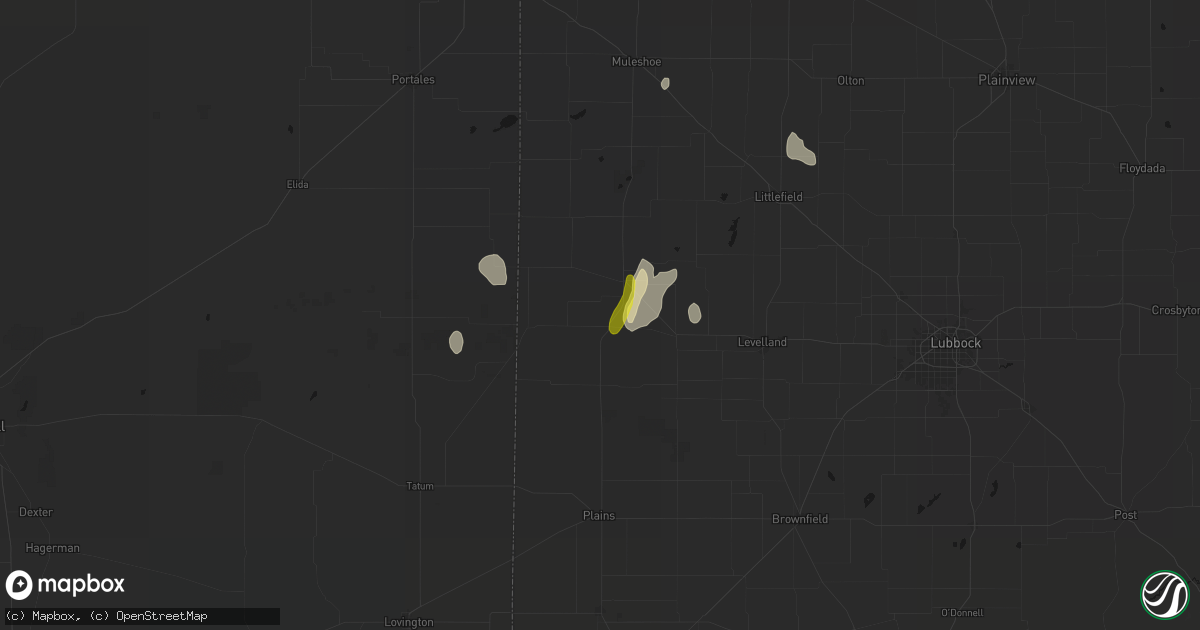 Hail map in Morton, TX on June 30, 2026