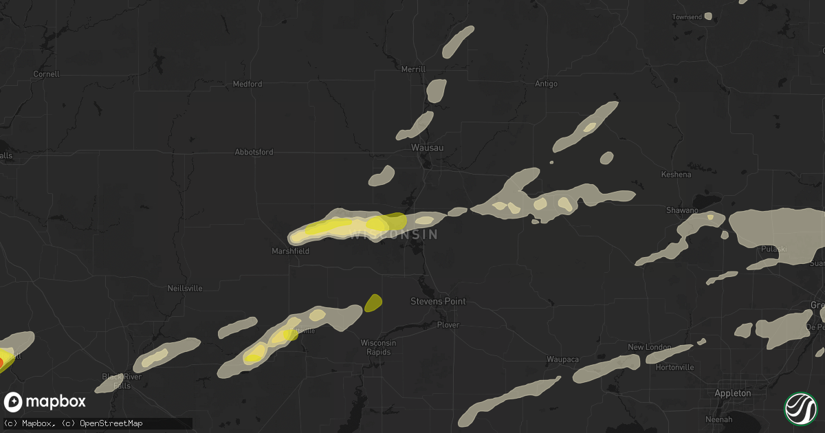 Hail map in Mosinee, WI on June 30, 2026