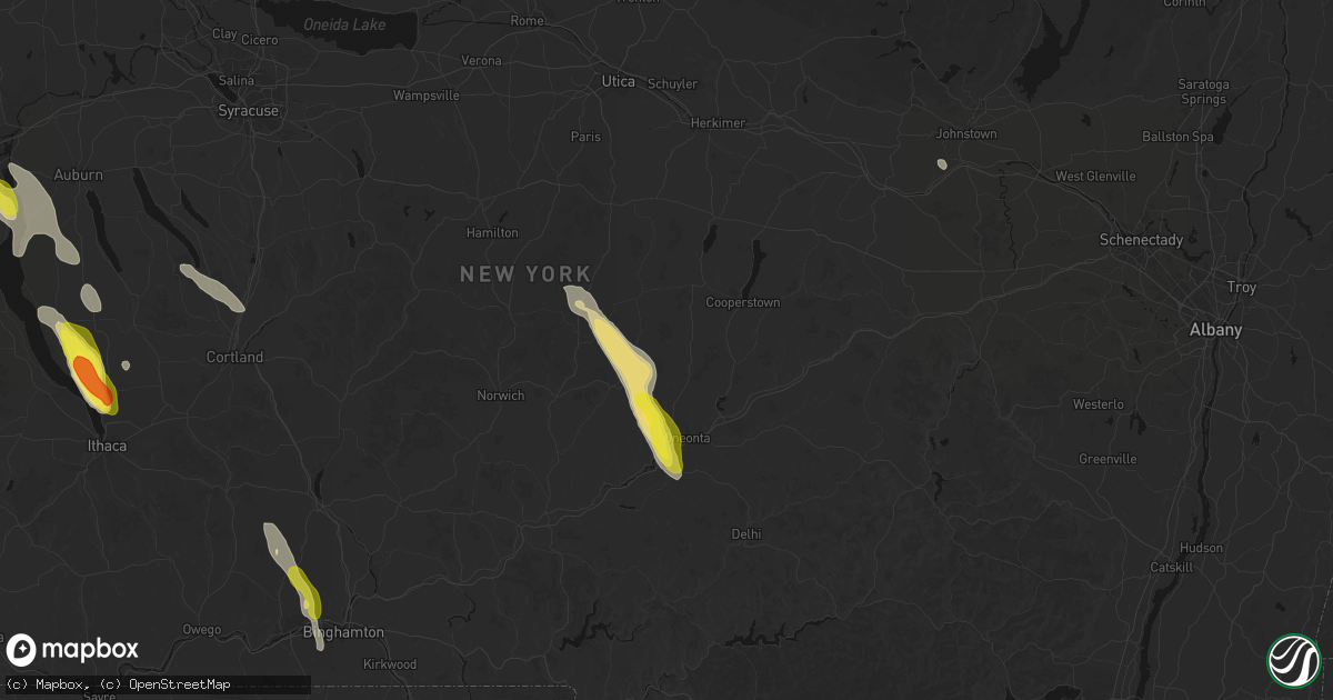 Hail map in Mount Vision, NY on June 30, 2026
