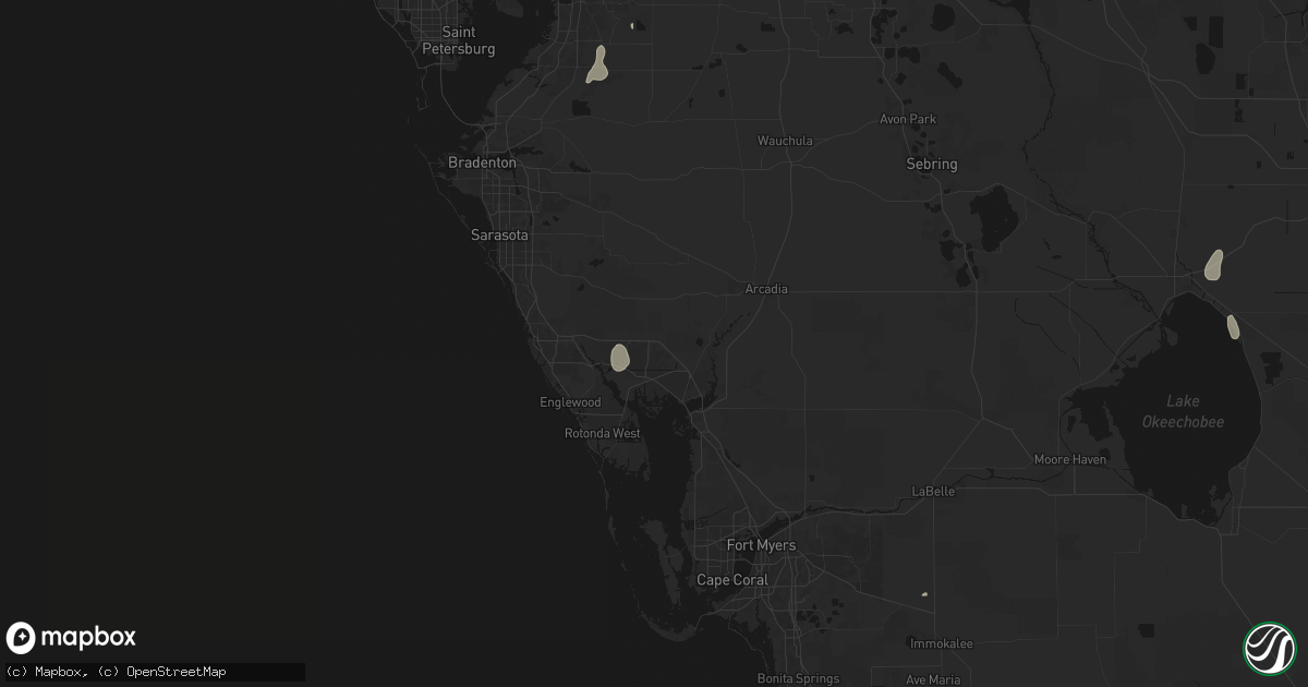 Hail map in North Port, FL on June 30, 2026