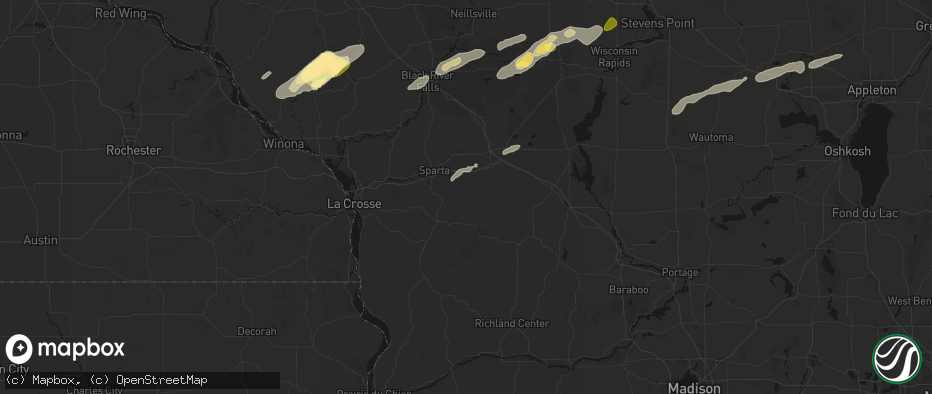 Hail map in Norwalk, WI on June 30, 2026