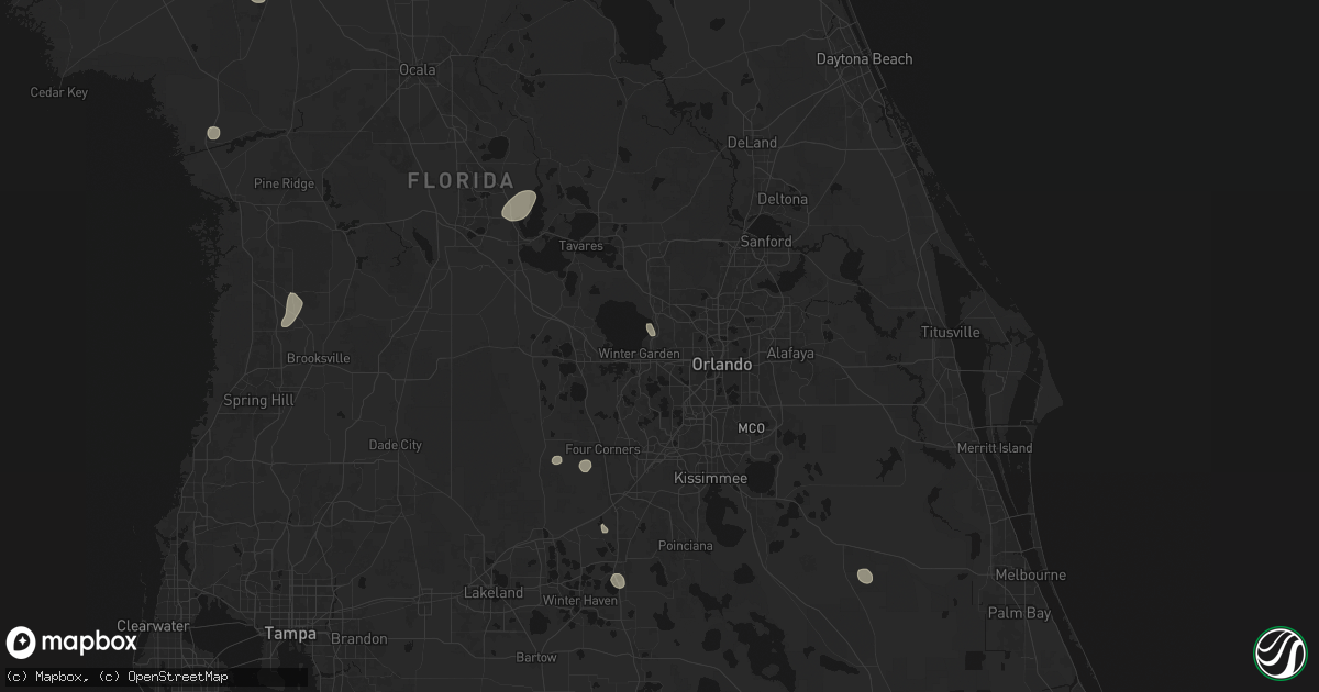 Hail map in Ocoee, FL on June 30, 2026