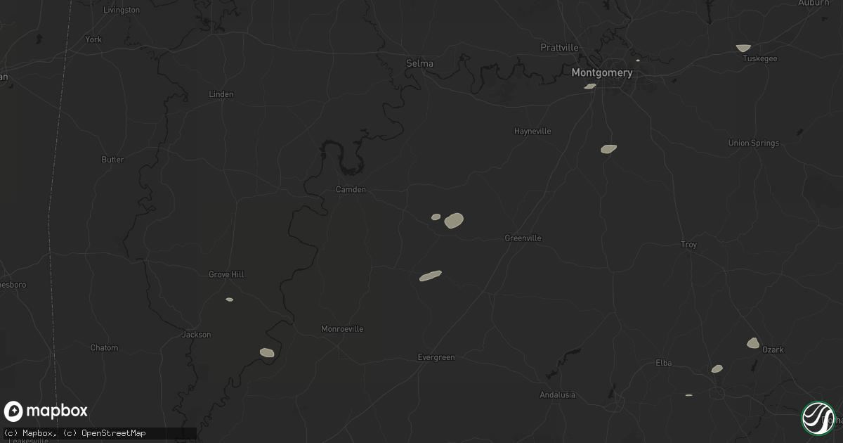 Hail map in Pine Apple, AL on June 30, 2026