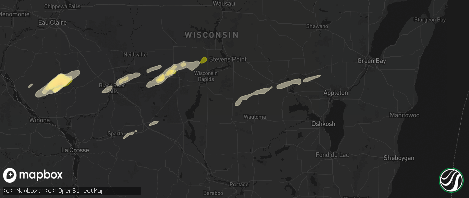 Hail map in Plainfield, WI on June 30, 2026