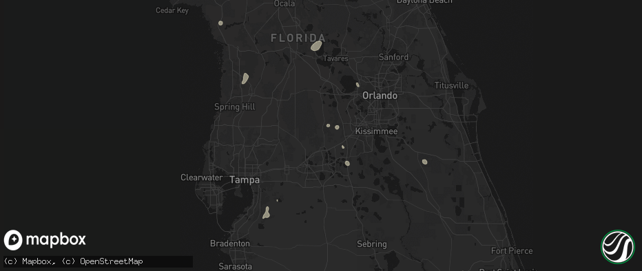 Hail map in Polk City, FL on June 30, 2026