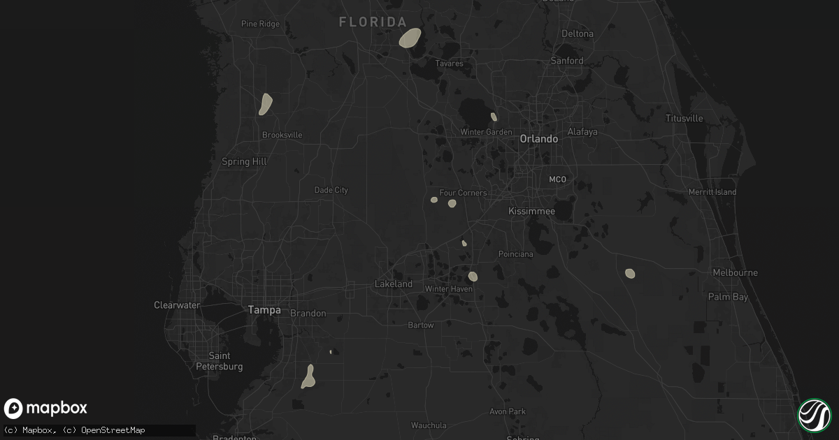 Hail map in Polk City, FL on June 30, 2026