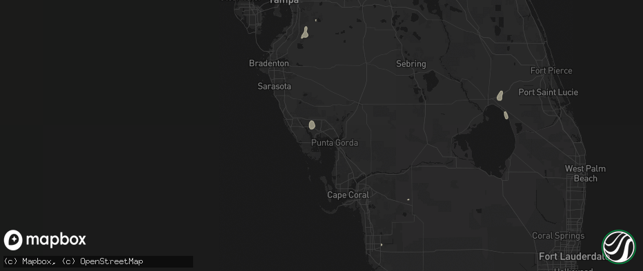 Hail map in Port Charlotte, FL on June 30, 2026