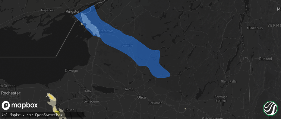 Hail map in Port Leyden, NY on June 30, 2026