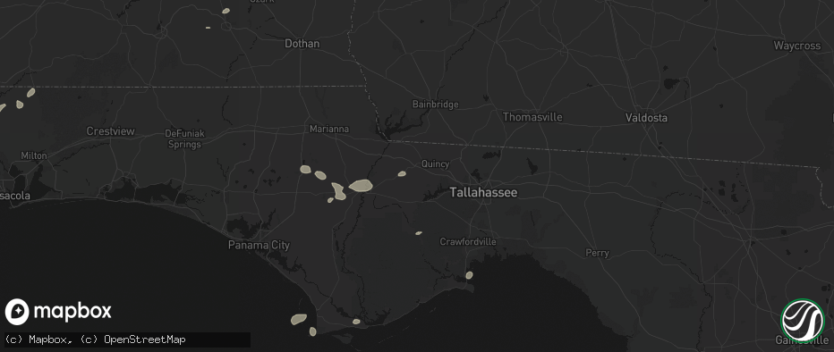 Hail map in Quincy, FL on June 30, 2026