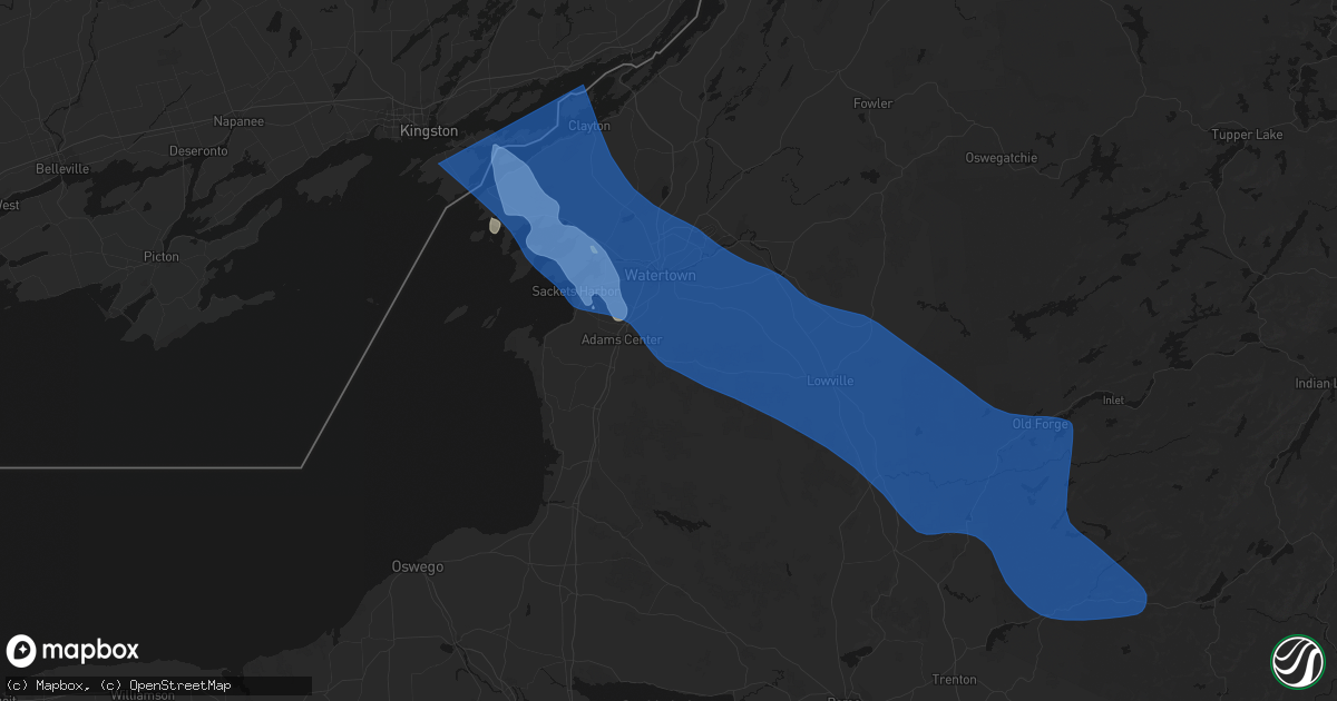 Hail map in Rodman, NY on June 30, 2026