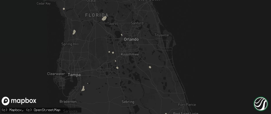 Hail map in Saint Cloud, FL on June 30, 2026