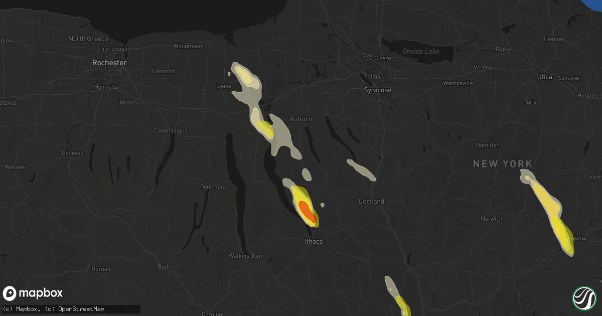 Hail map in Scipio Center, NY on June 30, 2026
