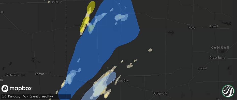 Hail map in Scott City, KS on June 30, 2026