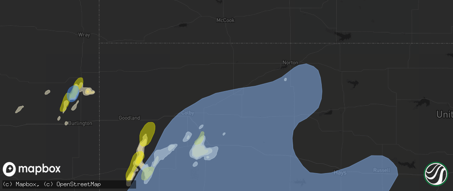 Hail map in Selden, KS on June 30, 2026