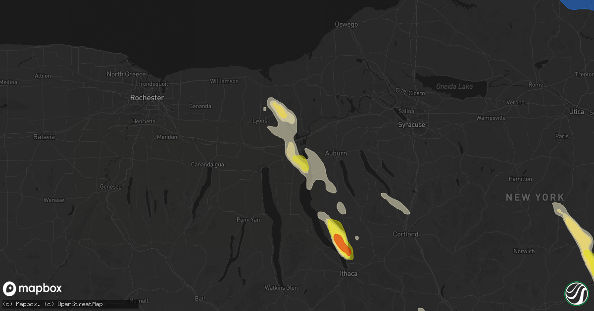 Hail map in Seneca Falls, NY on June 30, 2026