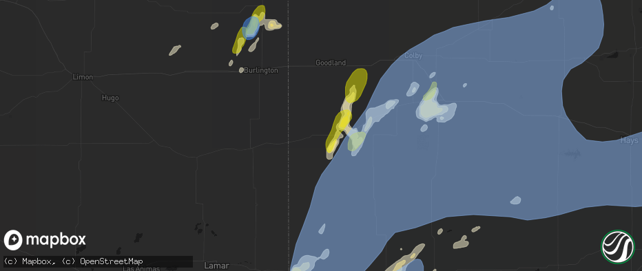 Hail map in Sharon Springs, KS on June 30, 2026