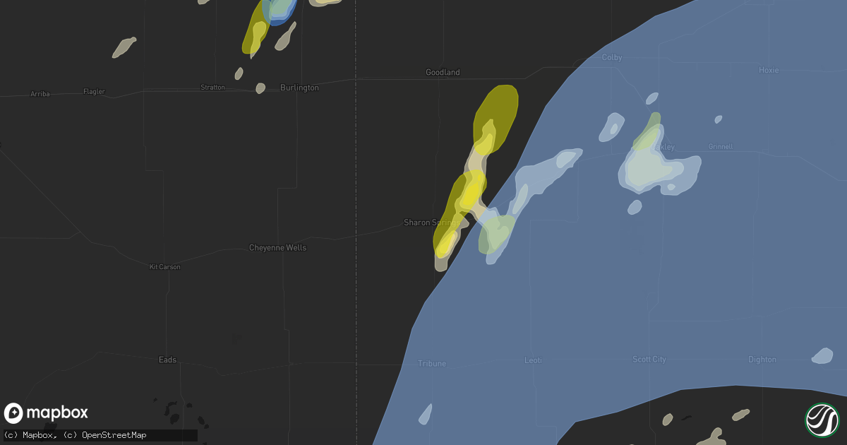 Hail map in Sharon Springs, KS on June 30, 2026