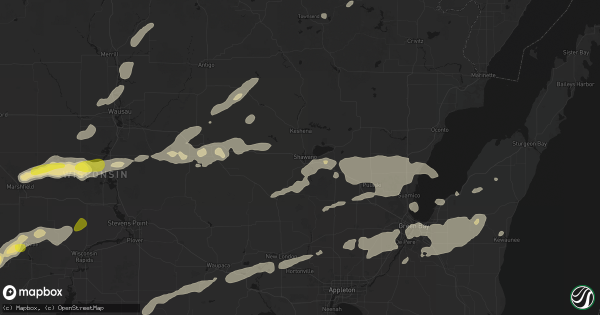 Hail map in Shawano, WI on June 30, 2026