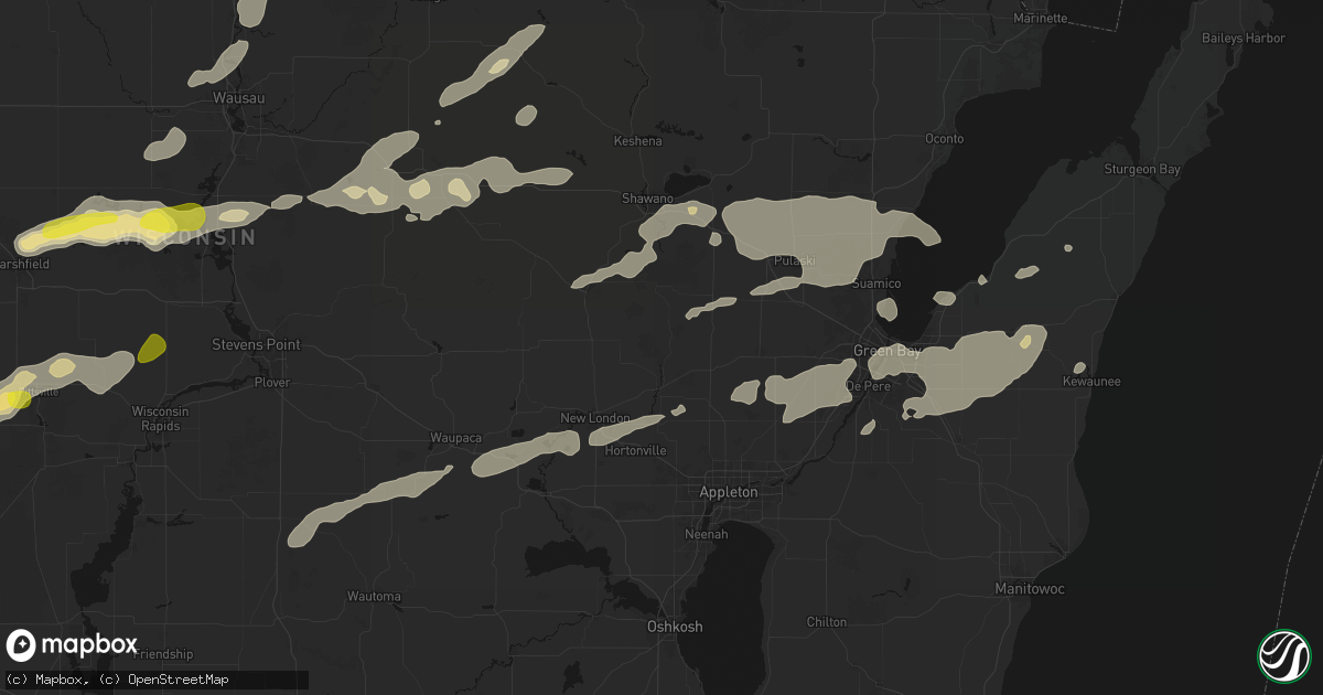 Hail map in Shiocton, WI on June 30, 2026