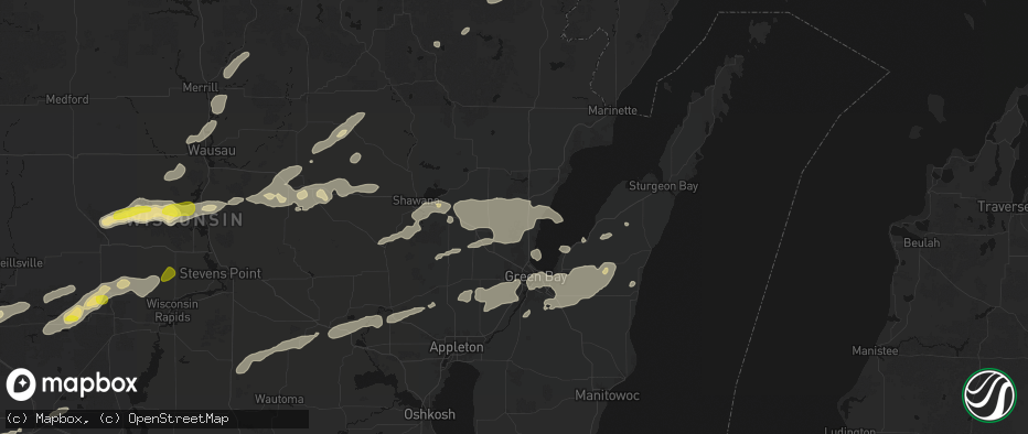 Hail map in Sobieski, WI on June 30, 2026