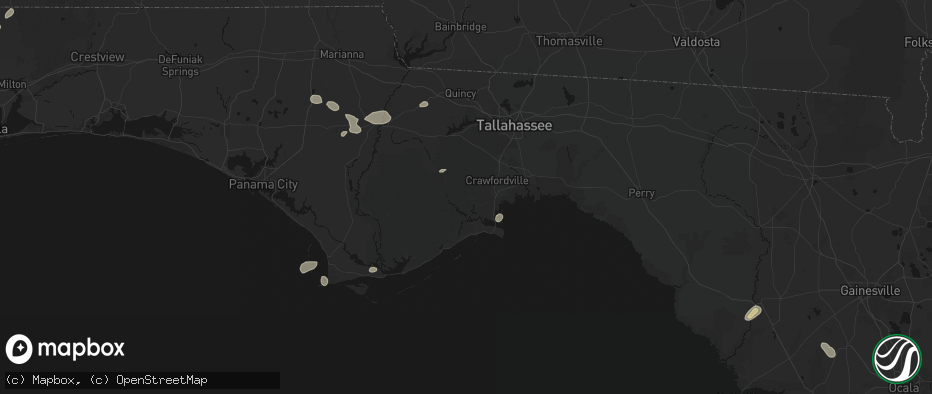 Hail map in Sopchoppy, FL on June 30, 2026