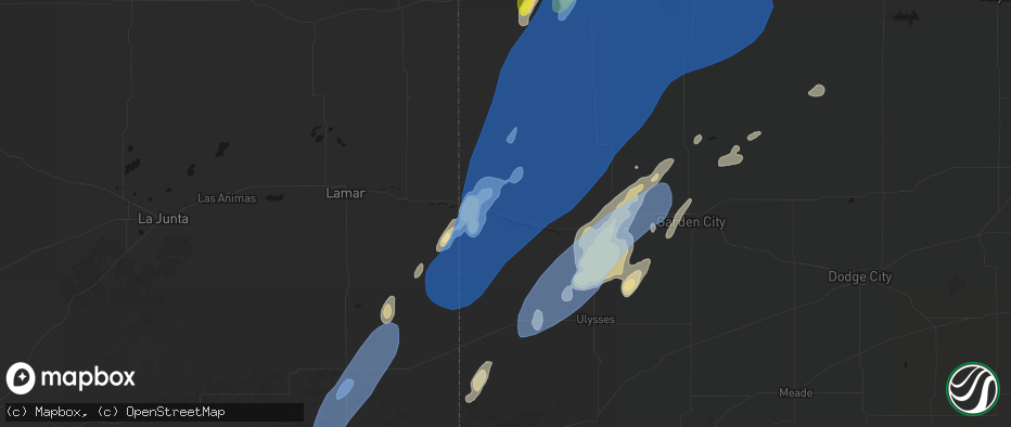 Hail map in Syracuse, KS on June 30, 2026