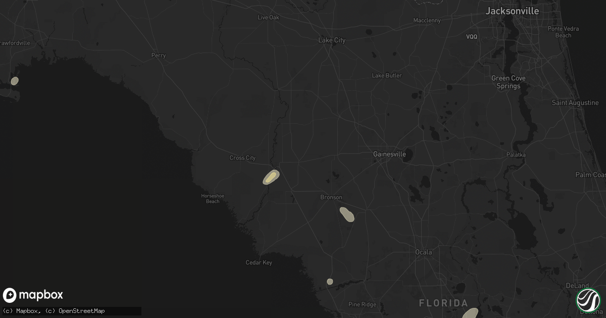 Hail map in Trenton, FL on June 30, 2026