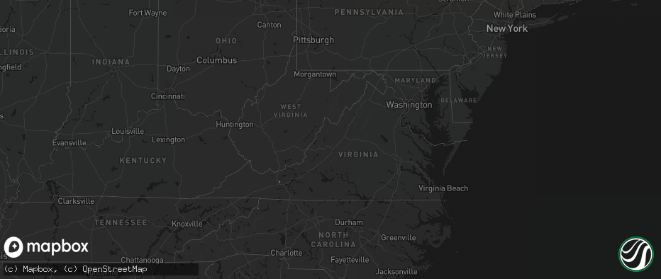 Hail map in Virginia on June 30, 2026