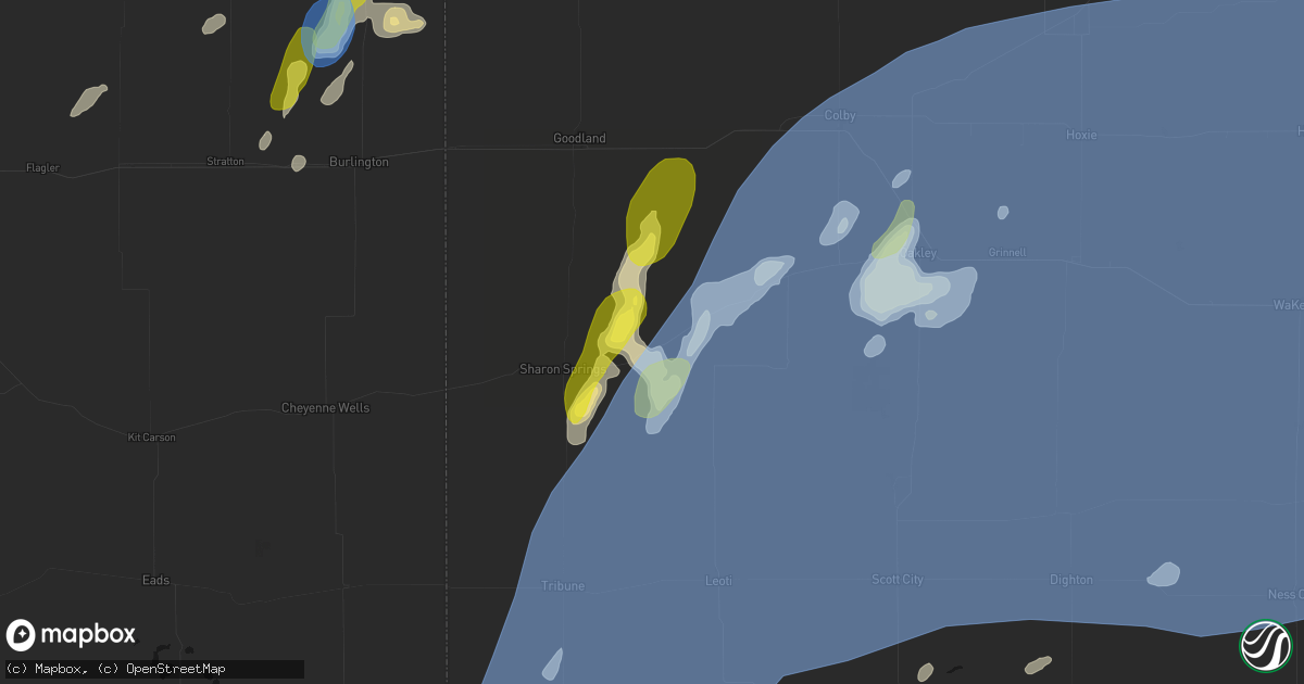 Hail map in Wallace, KS on June 30, 2026
