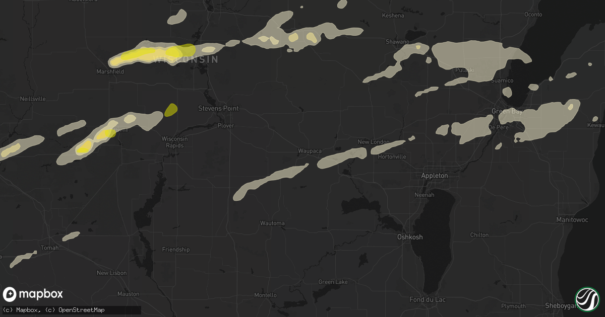Hail map in Waupaca, WI on June 30, 2026