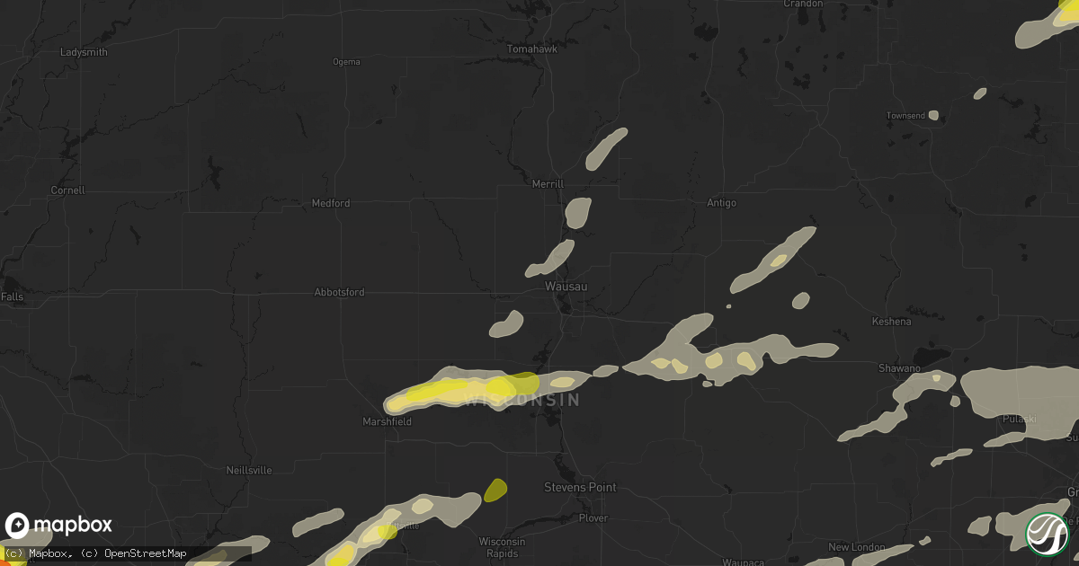 Hail map in Wausau, WI on June 30, 2026