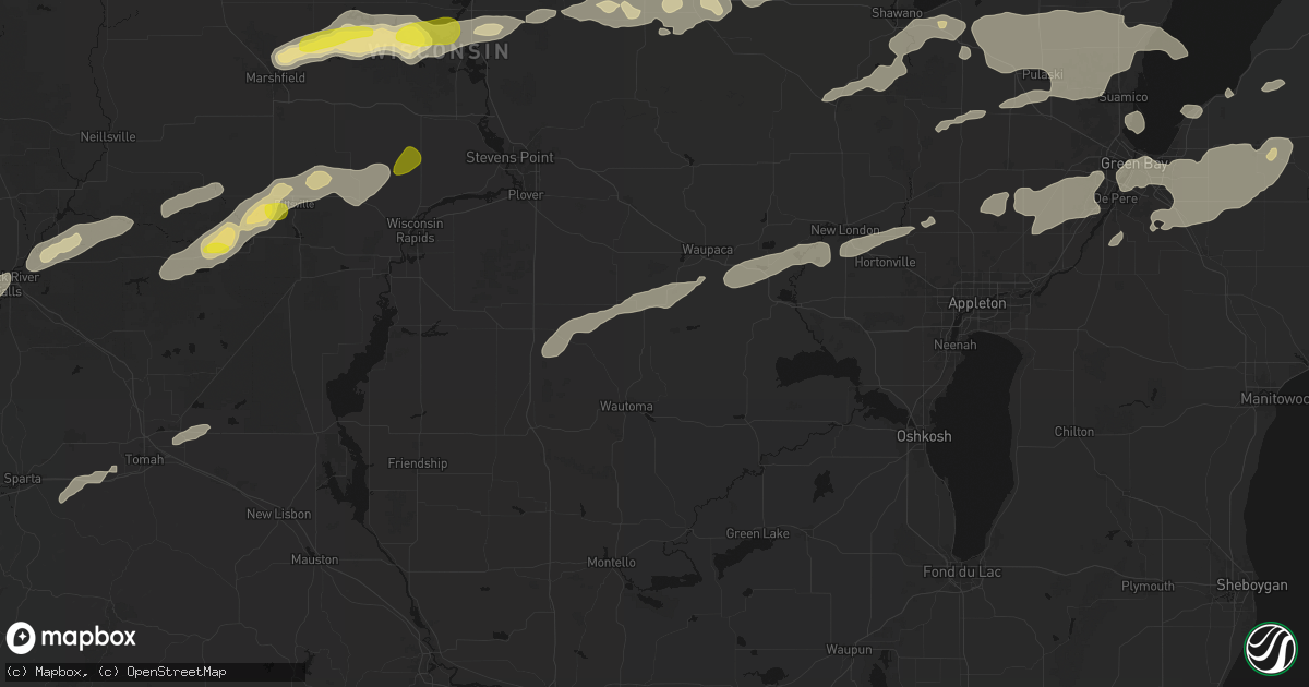 Hail map in Wild Rose, WI on June 30, 2026