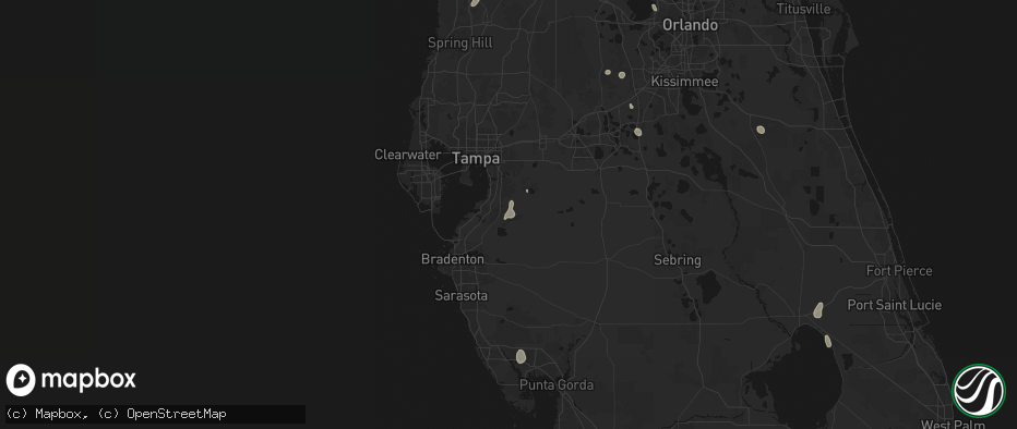 Hail map in Wimauma, FL on June 30, 2026
