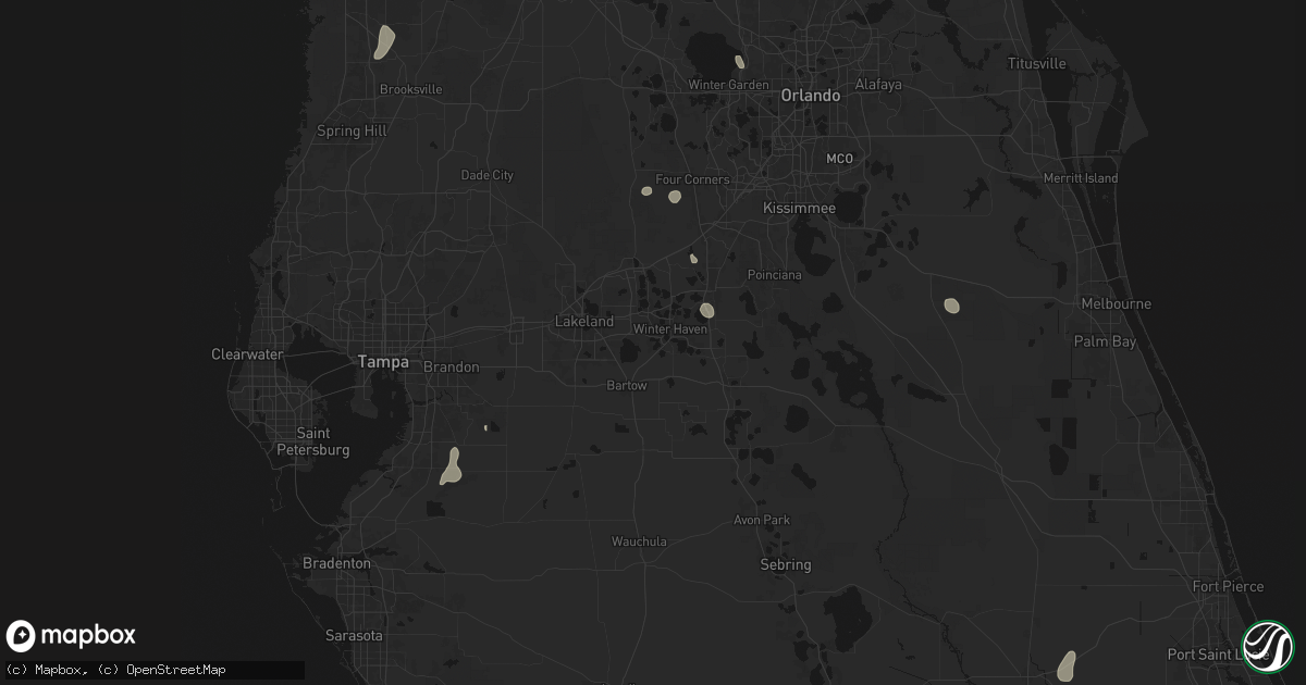 Hail map in Winter Haven, FL on June 30, 2026