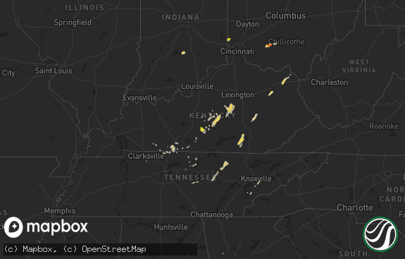 Hail map preview on 07-01-2013