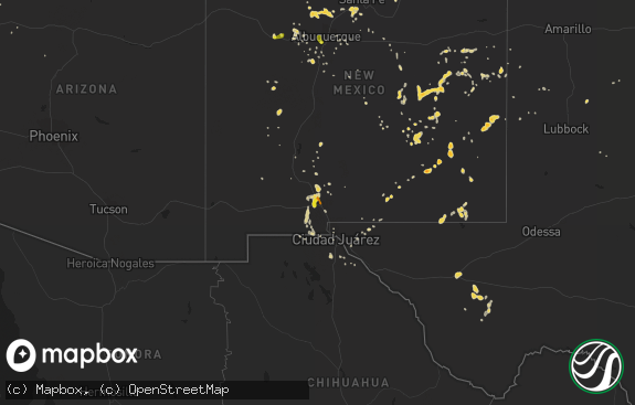 Hail map preview on 07-01-2014