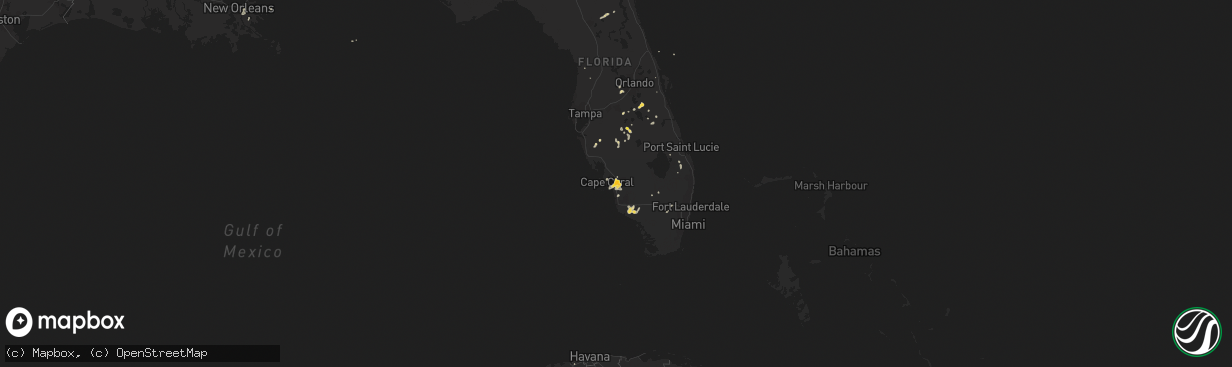 Hail map on July 1, 2015